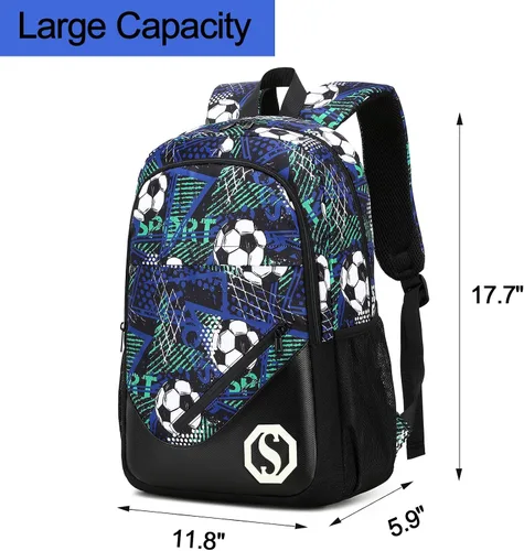 Vista 2 de BTOOP Mochila para niños y niñas, mochila de escuela primaria de 17 pulgadas, mochila primaria para adolescentes de viaje, para niños y niñas
