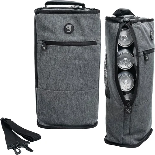 Vista 28 de geckobrands Verticool Cooler - Bolsa térmica suave portátil aislada con correa ajustable para el hombro, capacidad para 9 latas o 2 botellas