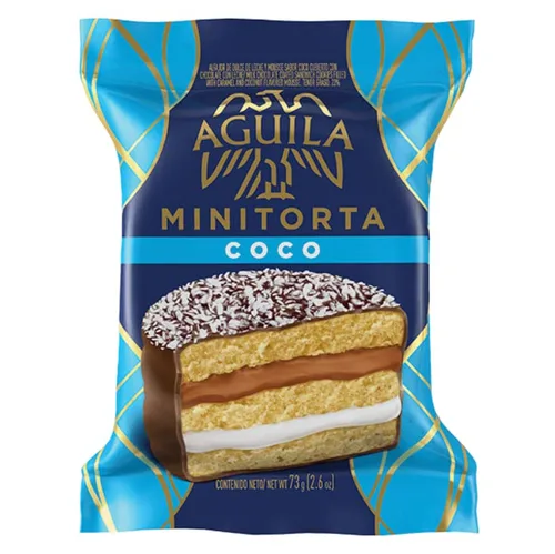 Vista 2 de Alfajor premium "Aguila" triplica 2.57 oz/0.16 libras (Alfajor Aguila con coco (x6))