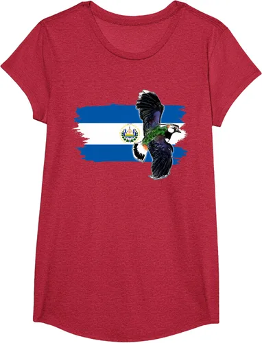Vista 58 de Camiseta con la bandera de El Salvador, mapa de El Salvador, camiseta de Salvador para mujer, Negro