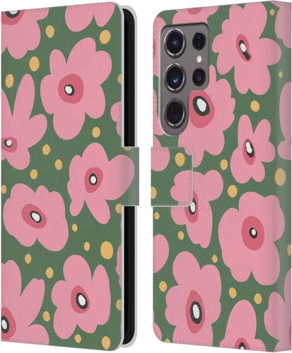 Vista 303 de Head Case Designs Officially Licensed Ninola Ditsy Flowers Yellow Nature Bold Leather Wallet Case Compatible with Samsung Galaxy A07 4G