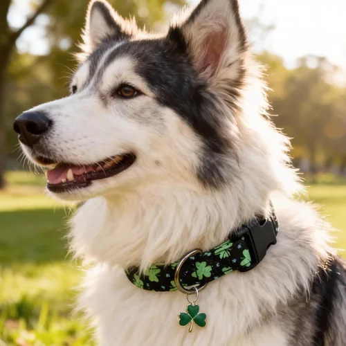 Vista 3 de Collar de perro con patrones de flores con accesorios, collares de algodón suave para perros pequeños, medianos y grandes, hembras y machos