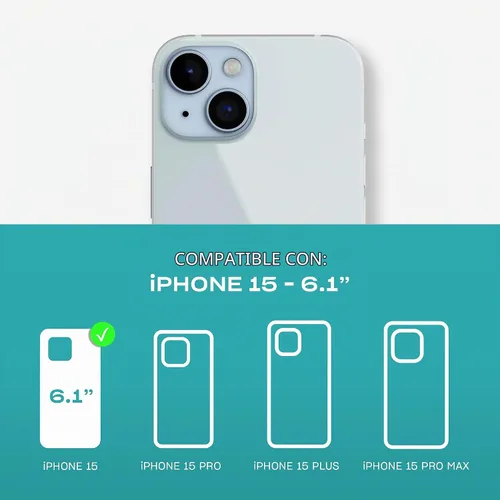 Vista 2 de Tech21 EvoLite - Funda para iPhone 15 / 16e - Funda fina de protección contra impactos, transparente