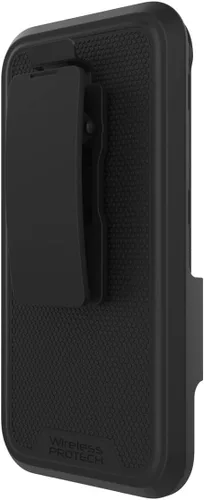 Vista 4 de Funda compatible con Kyocera DuraSport Phone Modelo C6930. Funda giratoria resistente con clip para cinturón y funda de TPU flexible y resistente