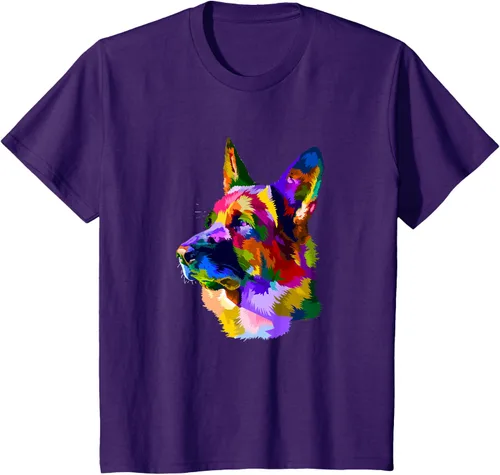 Vista 25 de Camiseta para dueño de perro de pastor alemán, Negro