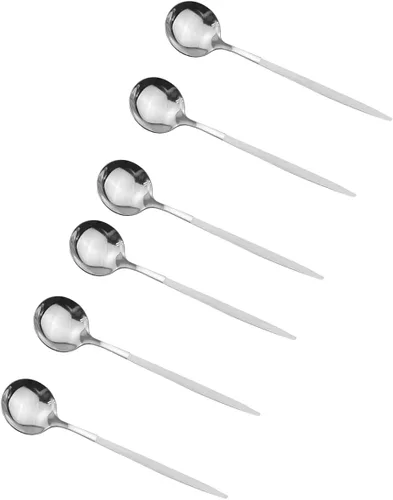 Vista 4 de Morden Design - Juego de cubiertos de acero inoxidable pulido brillante, 36 piezas, para 6 personas, incluye tenedores, cucharas, cuchillos
