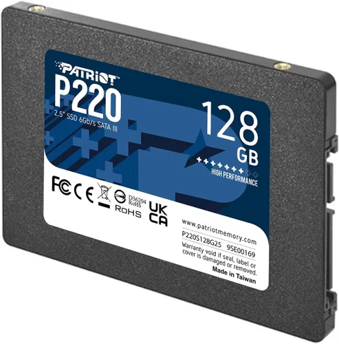 Vista 3 de Patriot Memory P220 128GB SSD interno - SATA 3 2.5" - Unidad de estado sólido - P220S128G25