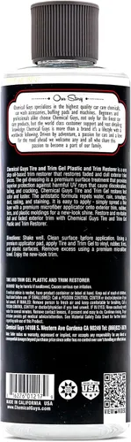 Vista 2 de Chemical Guys, Gel para neumáticos y moldura para plástico y goma, restaura