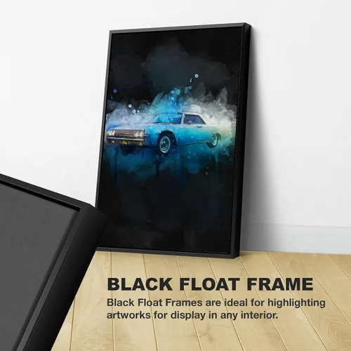 Vista 4 de Awesometik Arte de acuarela de coche personalizado con fondo oscuro, regalo de retrato de coche de acuarela para entusiastas del automóvil, regalo