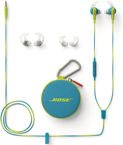 Vista 6 de Auriculares Bose soundsport dentro de oído dispositivos de Apple carbón Dispositivos Apple Azul Neón
