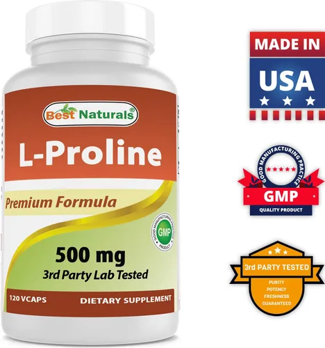 Vista 6 de Best Naturals L-prolina 500 mg y L-Arginina 1000 mg