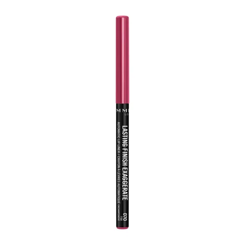 Vista 2 de Rimmel Acabado duradero Exaggerate Delineador automático de labios – Fórmula rica y suave, larga duración – 70 encantamiento rosa, 0.01 onzas