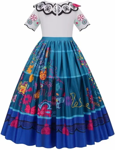 Vista 3 de SZ-TONDA Disfraz de princesa para niños - Ropa de cosplay de Halloween para niñas