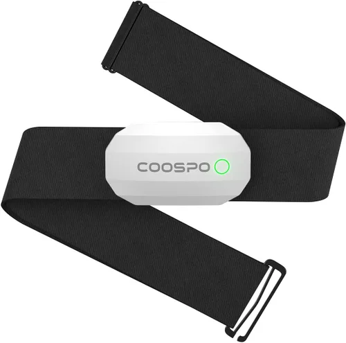 Vista 11 de COOSPO Bluetooth Heart Rate Monitor Chest Strap H808S, ANT+ BLE HR Monitor Chest, HRM IP67 Waterproof, 300H