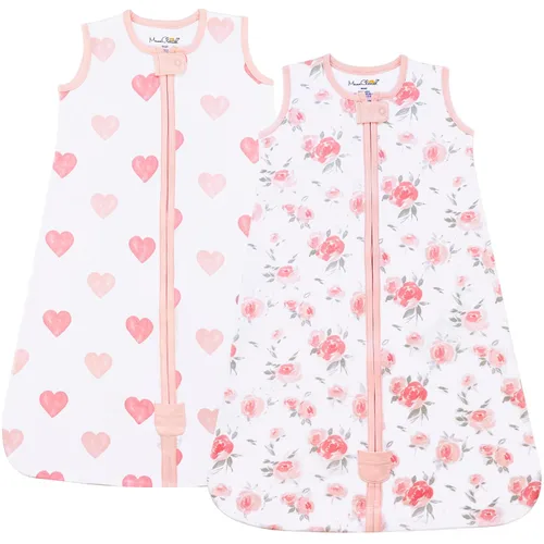 Vista 64 de Mama Cheetah Saco de dormir para bebé de 0.5 TOG, Manta portátil de algodón orgánico para bebé con cremallera bidireccional, Saco de dormir