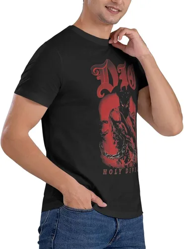 Vista 9 de OWRIRWO Camiseta de manga corta de algodón con cuello redondo para hombre