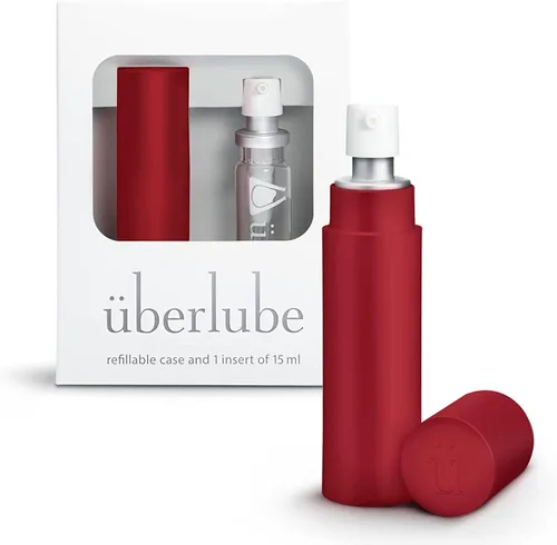 Vista 7 de Uberlube Red Travel & Refill Bundle - Kit de lubricante de viaje rojo + 2 repuestos, sin perfume, sin sabor, funciona bajo el agua - 1.5 fl oz