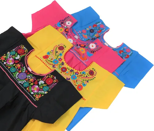 Vista 7 de Artesanias FR Leos Mexican Imports Mexican Puebla Blusa