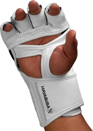 Vista 7 de Hayabusa T3 - Guantes de boxeo Pro Style MMA de 4oz para hombres y mujeres Blanco/Negro