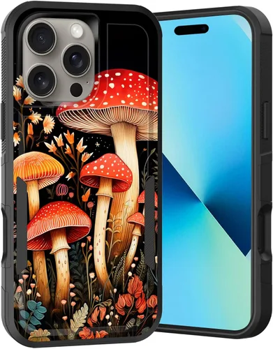 Vista 129 de Funda para iPhone Air, doble capa híbrida resistente resistente a prueba de golpes de policarbonato duro + funda protectora de silicona suave