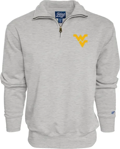 Vista 47 de Blue 84 Sudadera con cremallera de un cuarto para hombre de la NCAA