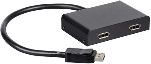 Vista 2 de Monoprice Concentrador DisplayPort 1.2 a DisplayPort Multi-Stream Transport (MST), 2 puertos, DP a DP, ideal para señalización digital, pantallas