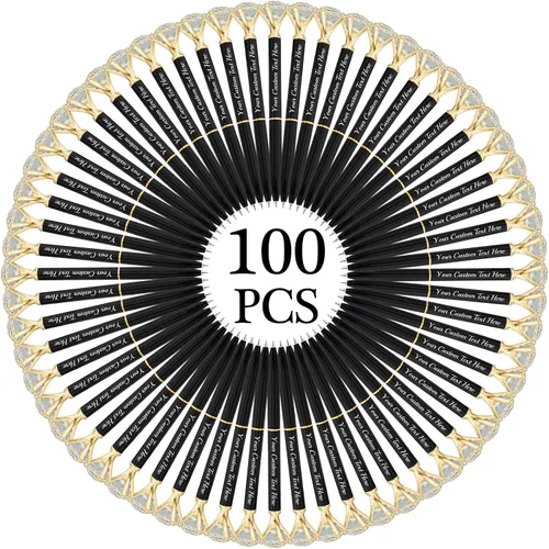 Vista 46 de Hasta 100 bolígrafos de diamante personalizados a granel con nombre, bolígrafo de impresión personalizada con logotipo de negocios grabado, mensaje