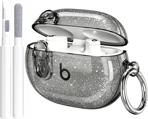 Vista 13 de Funda para Beats Studio Buds/Studio Buds Plus 2021/2023 con clip de cierre para hombres, GARTOO con kit de limpieza, funda protectora y lápiz