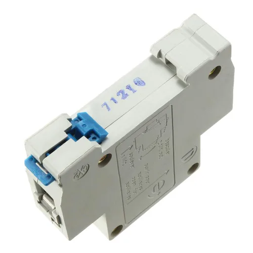 Vista 2 de uxcell 1 poste 10A 230/400V de baja tensión disyuntor miniatura montaje en carril DIN DZ47-63 C10