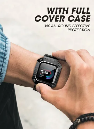 Vista 6 de SUPCASE Unicorn Beetle Pro - Correa de reloj para Fitbit Versa 4, Fitbit Versa 3, Fitbit Sense 2/1, correa protectora de repuesto