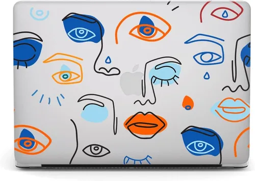 Vista 3 de Funda compatible con MacBook Pro de 13 pulgadas con CD-ROM (Modelo: A1278, versión antigua 2012 2011 2010 2009 2008), carcasa rígida de plástico Cara