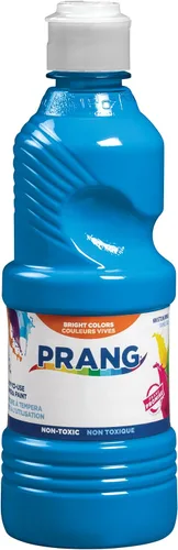 Vista 13 de Prang témpera líquida lista para usar Perfecto para pintura, lecciones de arte, manualidades y proyectos creativos Azul; Blanco; Negro; Violeta