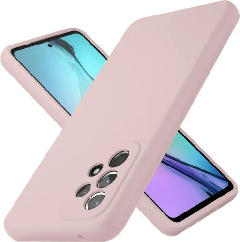 Vista 10 de Funda para Galaxy A53 5G de 6.5 pulgadas, silicona líquida suave protectora y forro de microfibra antiarañazos, a prueba de golpes, compatible