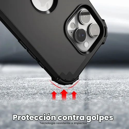 Vista 8 de IDweel Funda para iPhone 16 Pro Max con Protector de Pantalla, 3 en 1 Resistente a Golpes Ajuste Delgado Híbrida de Servicio Pesado Cubierta Dura