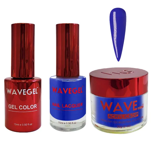 Vista 69 de WAVEGEL - Juego de gel de remojo, laca de uñas y polvo acrílico y polvo de inmersión a juego - Colección Queen - #001 Negro sedoso