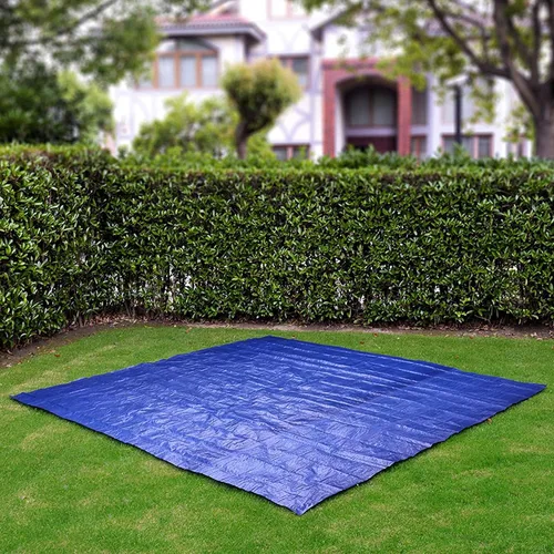Vista 3 de Jilong Paño de suelo de piscina 153.5x153.5 in Protección de suelo/Lona protectora Protector de Piscina Daños en el Piso, Base para Piscina