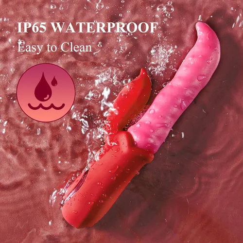 Vista 9 de Vibrador de juguetes sexuales para adultos, consolador – Vibrador de ondulación profunda y placer prolongado con acción de lengua lamiendo, con 10