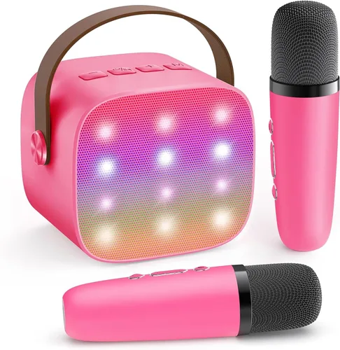 Vista 13 de YLL Máquina de karaoke para niños y adultos, regalos de cumpleaños para Negro