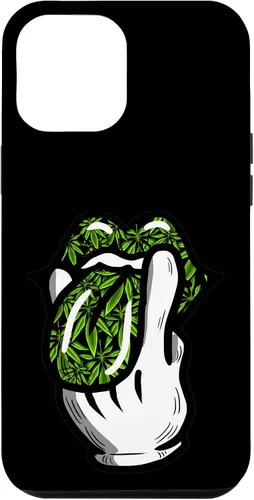 Vista 26 de Lick Smoke Weed Leaf Pattern Marihuana 420 Cannabis Pot Gift Case para iPhone 17