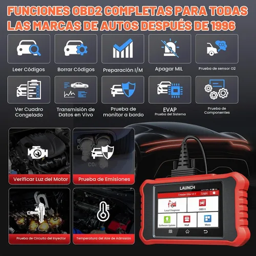Vista 4 de Herramienta de escaneo bidireccional LAUNCH Creader Elite V3.0 para Toyota