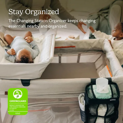 Vista 2 de UPPAbaby Remi - Organizador de cambiador/accesorio fácil de enganchar/almacena cuidadosamente los artículos esenciales de pañales