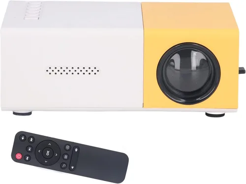 Vista 8 de Mini proyector portátil, proyector de película digital, pantalla grande de 24 a 60 pulgadas, resolución de 1920 x 1080, multiinterfaz, proyector