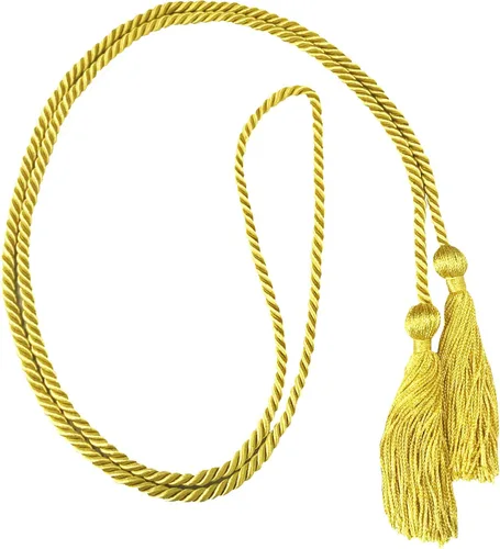 Vista 123 de Cordón de honor de graduación para graduaciones universitarias, escuela secundaria y más duradero y brillante (oro antiguo) - Paquete de 10