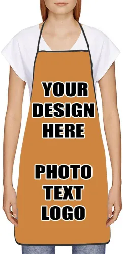 Vista 42 de Delantales personalizados con diseño de imagen de texto fotográfico para adultos, hombres, mujeres, parrilla, cocina, 40