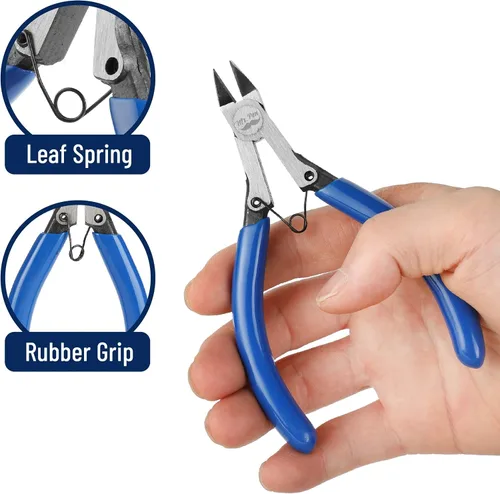 Vista 4 de Mr. Pen - Cortador de alambre, 5 pulgadas, paquete de 2, cortadores de alambre, cortadores diagonales Flush Cutter, Nippers, Side Cutters, Flush