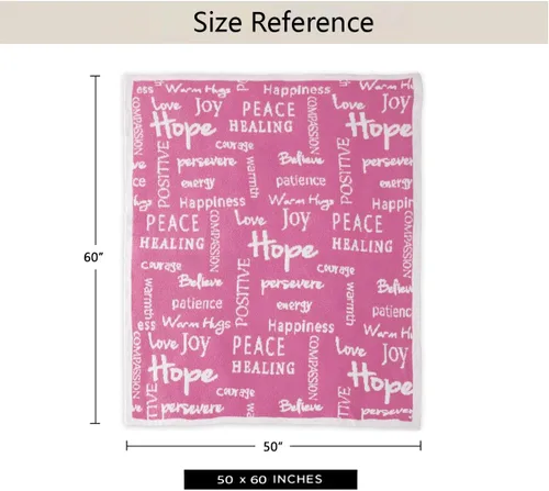 Vista 8 de Manta Get Well de 50 x 60 pulgadas, manta ultra suave y cómoda con palabras inspiradoras, mantas curativas para hombres, abrazos cálidos, regalo