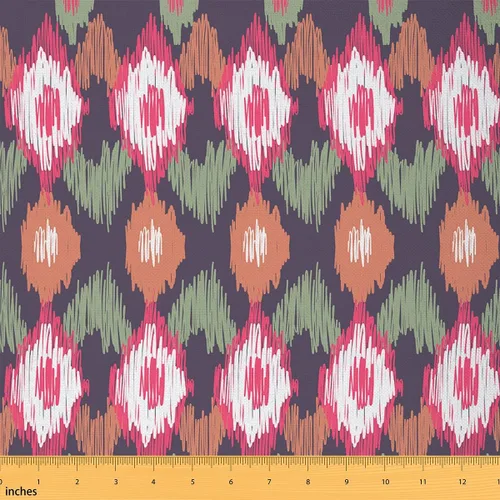 Vista 42 de Feelyou Tela de Dibujos Animados de Frutas por el Patio, Tela con Diseño Temático de Frutas Tropicales para Sillas y Proyectos de Bricolaje