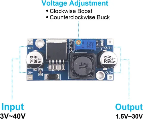 Vista 3 de Paquete de 10 LM2596 DC-DC Buck Convertidor Step Down Módulo Fuente de alimentación Salida DIP 1.25V-30V 3A