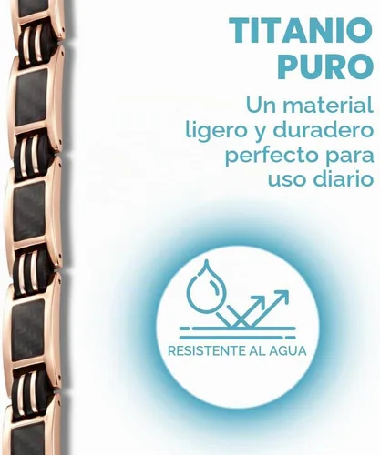 Vista 5 de Willis Judd Pulseras para hombres Titanium Mens pulsera negro fibra de carbono tamaño ajustable