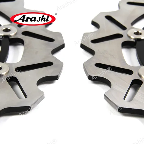Vista 5 de Arashi Discos de freno delantero Rotores para Yamaha FZ09 2014-2017 / FZ-09 ABS 14-17 / FJ09 ABS 15-16 Accesorios de motocicleta Negro